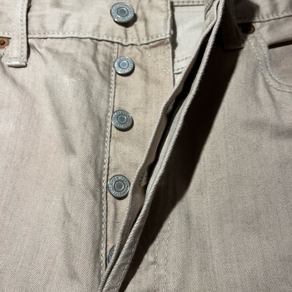 Rare Levi 501 Sand Colour Jeans - Picture 3 of 6